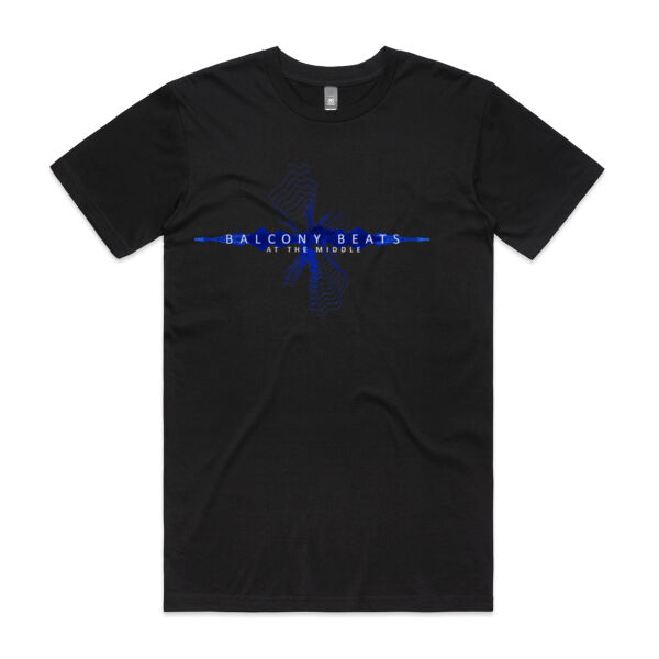 Balcony Beats Men's AS T - Electric Blue Waveform Logo Thumbnail