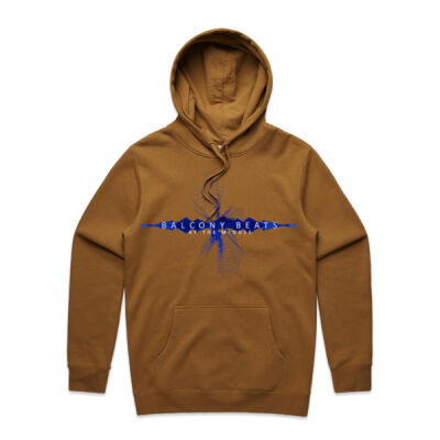 Balcony Beats ULTRA AS Hoodie - Electric Blue Waveform Logo Thumbnail