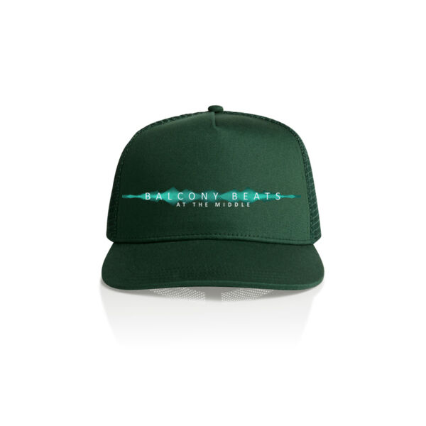 Balcony Beats Trucker Cap Electric Aqua Thumbnail